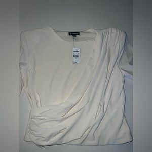 Express Cream top BNWT
